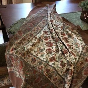 Multi colored silk scarf